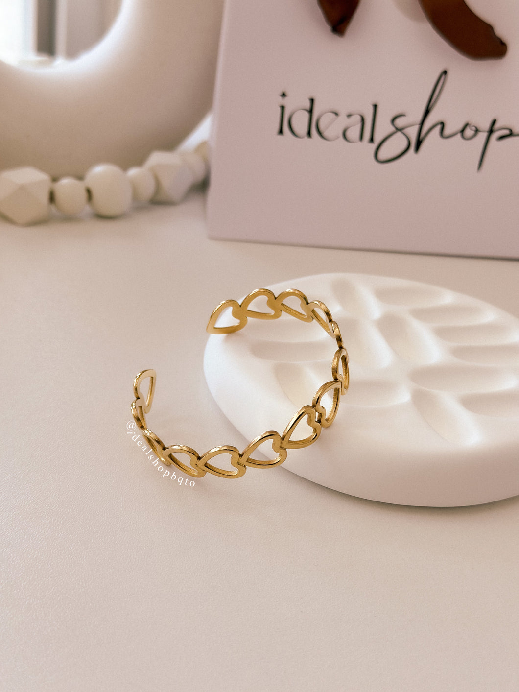 Silhouette Heart Bangle