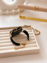 Load image into Gallery viewer, Black Leather Bracelet Band
