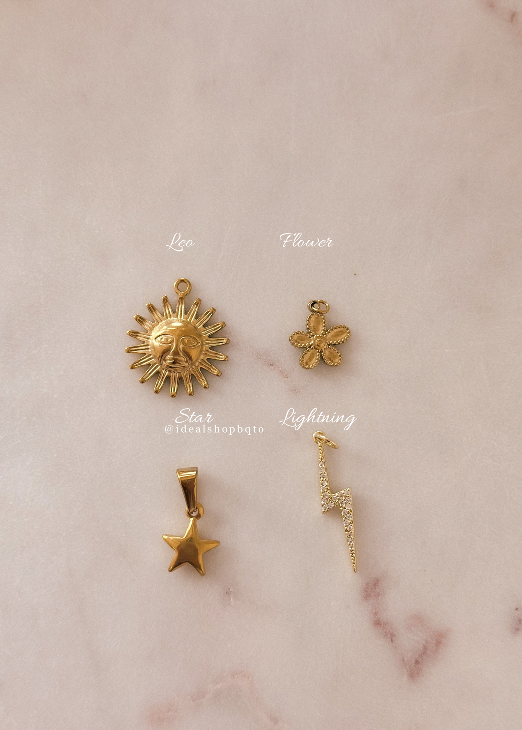 Golden Aesthetic Charms