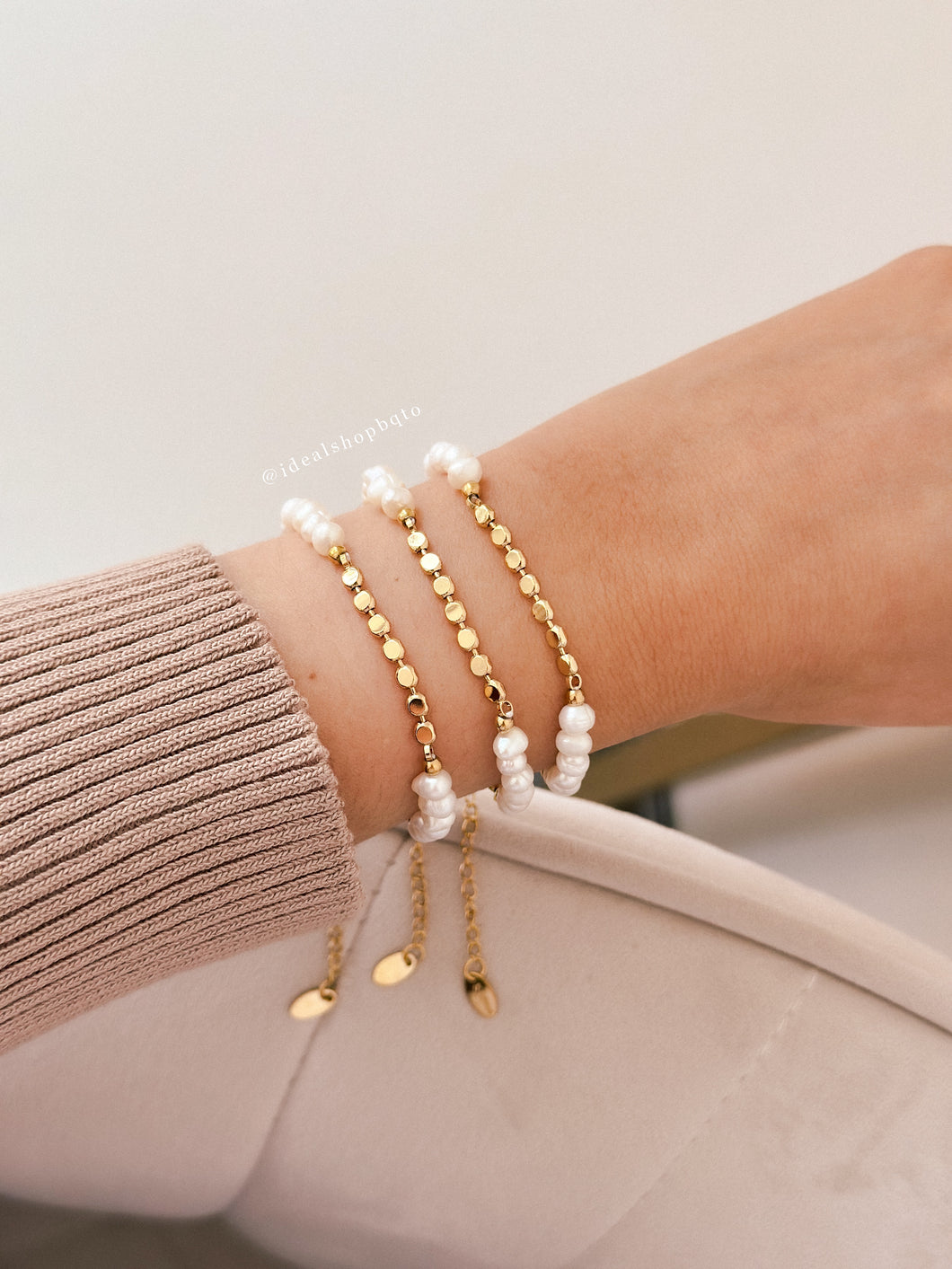 Pearly Golden Bracelet